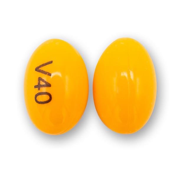 Pill V40 Orange Capsule/Oblong is Isotretinoin