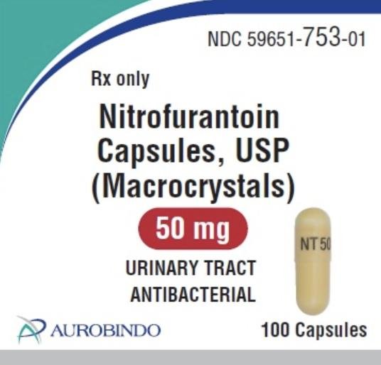 Nitrofurantoin (macrocrystals) 50 mg NT 50