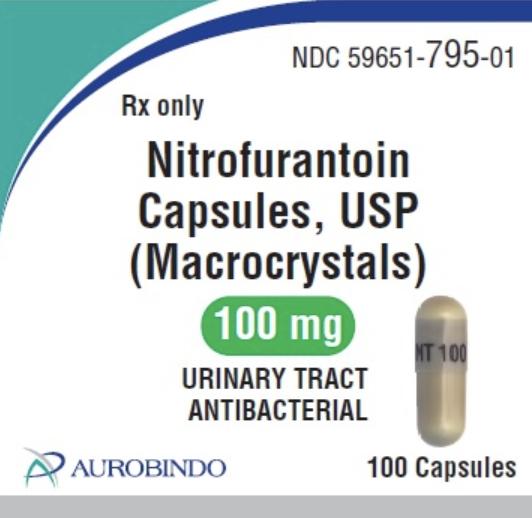 Nitrofurantoin (macrocrystals) 100 mg NT 100