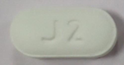Pill J2 White Capsule/Oblong is Hydroxychloroquine Sulfate