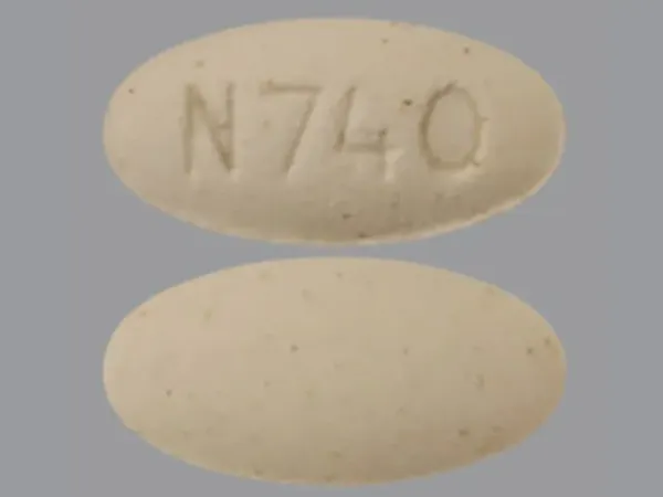 Pill N 740 Tan Oval is Thyroid
