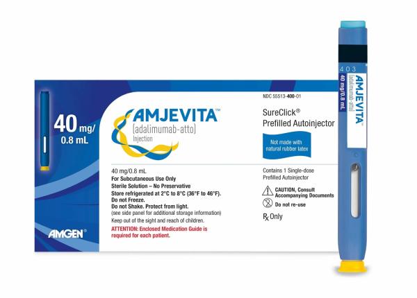 Pill medicine is Amjevita 40 mg/0.8 mL SureClick® prefilled autoinjector