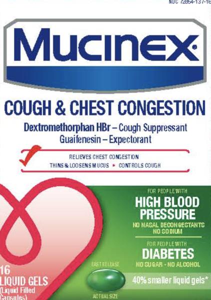 Mucinex cough and chest congestion dextromethorphan hydrobromide 10 mg / guaifenesin 200 mg AR08