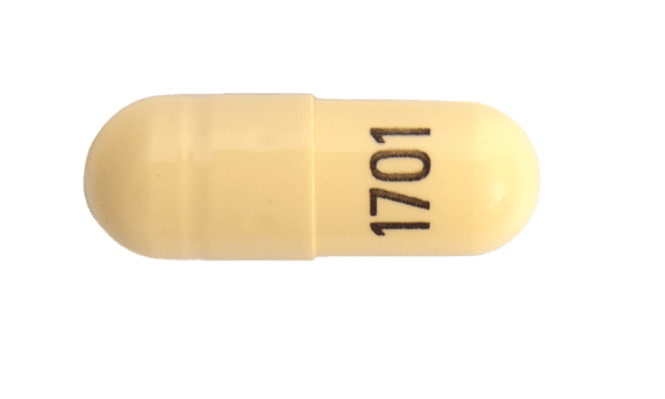 Pill 1701 Beige Capsule/Oblong is Loperamide Hydrochloride