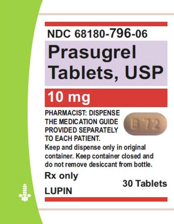 Pill LU B72 Beige Capsule-shape is Prasugrel