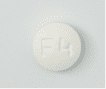 Pill F4 White Round is Lurasidone Hydrochloride