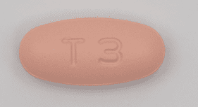 Pill T 3 Pink Oval is Hydrochlorothiazide and Olmesartan Medoxomil