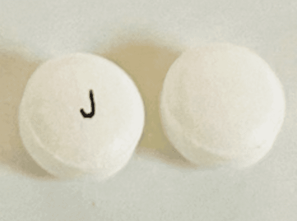 Pill J White Round is Chlorpromazine Hydrochloride