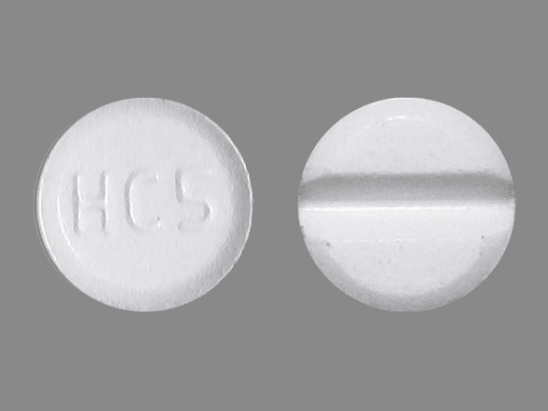 Pill HC5 White Round is Hydrocortisone