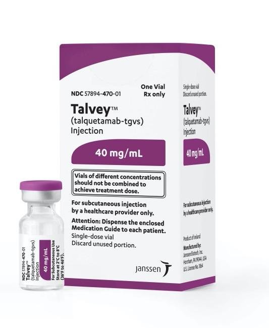Pill medicine is Talvey 40 mg/mL injection