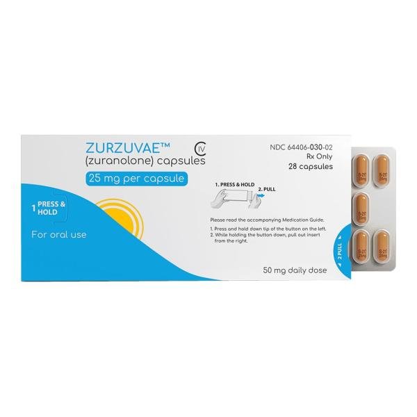 Pill S-217 25 mg Peach Capsule/Oblong is Zurzuvae