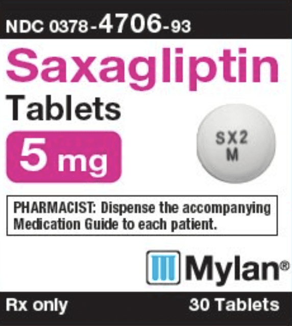 Saxagliptin hydrochloride 5 mg SX2 M