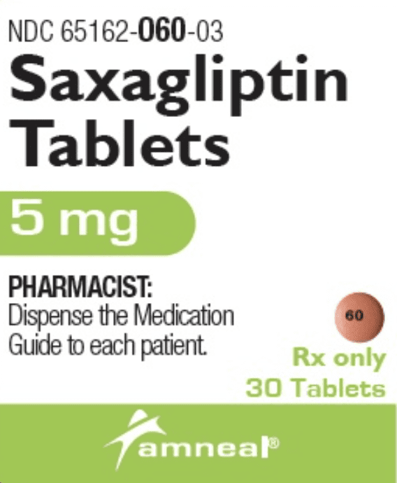 Saxagliptin hydrochloride 5 mg 60