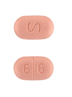 Pill S 6 6 Pink Capsule/Oblong is Bisoprolol Fumarate