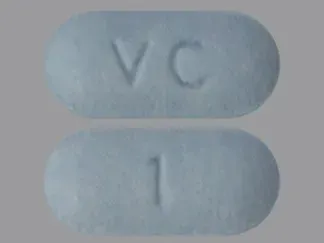 Pill VC 1 Blue Capsule/Oblong is Varenicline Tartrate