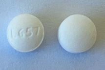 Pill L657 White Round is Guanfacine Hydrochloride Extended Release
