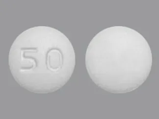 Pill 50 White Round is Hydroxyzine Hydrochloride
