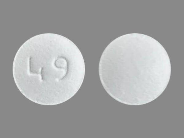 Pill 49 White Round is Hydroxyzine Hydrochloride
