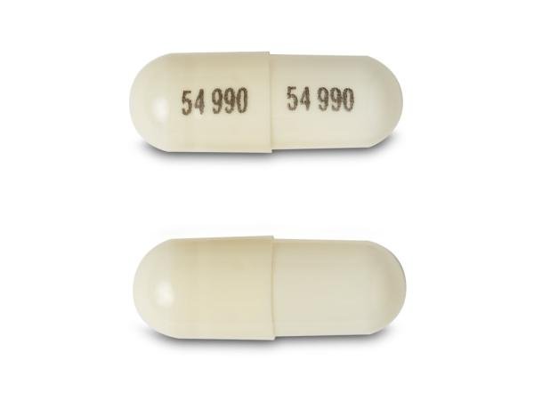 Pill 54 990 54 990 White Capsule/Oblong is Lisdexamfetamine Dimesylate