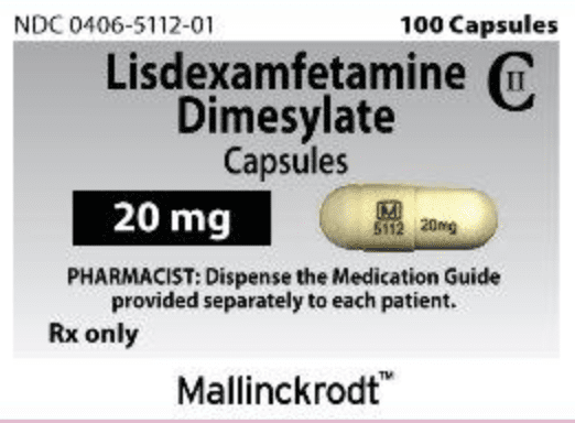 Lisdexamfetamine dimesylate 20 mg M 5112 20 mg