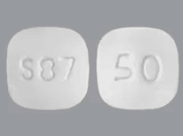 Lisdexamfetamine dimesylate (chewable) 50 mg S87 50