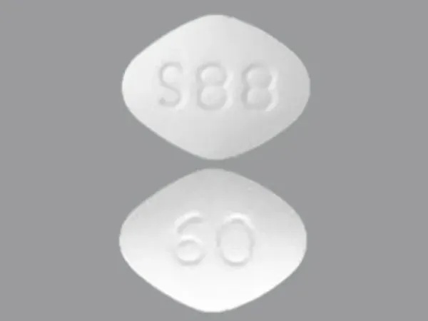 Lisdexamfetamine dimesylate (chewable) 60 mg S88 60