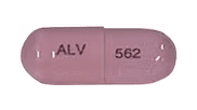 Pill ALV 562 Pink Capsule/Oblong is Lisdexamfetamine Dimesylate