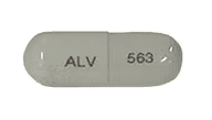 Pill ALV 563 White Capsule/Oblong is Lisdexamfetamine Dimesylate