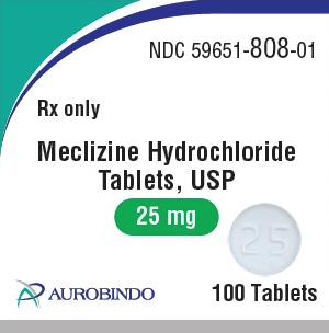 Meclizine hydrochloride 25 mg C 25
