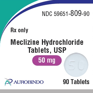 Meclizine hydrochloride 50 mg C 50