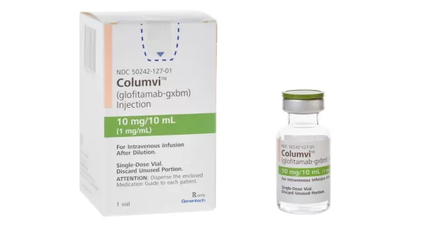 Pill medicine is Columvi 10 mg/10 mL (1 mg/mL) injection