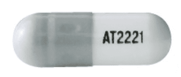 Pill AT2221 Gray & White Capsule/Oblong is Opfolda