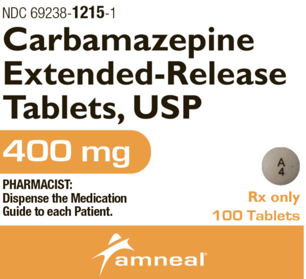 Carbamazepine extended-release 400 mg A 4