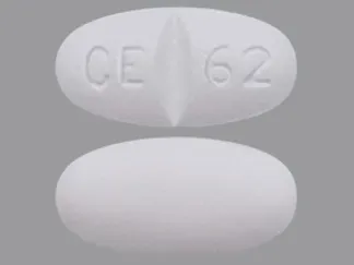 Pill CE 62 White Oval is Cimetidine