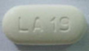 Pill LA19 White Capsule/Oblong is Metformin Hydrochloride Extended-Release