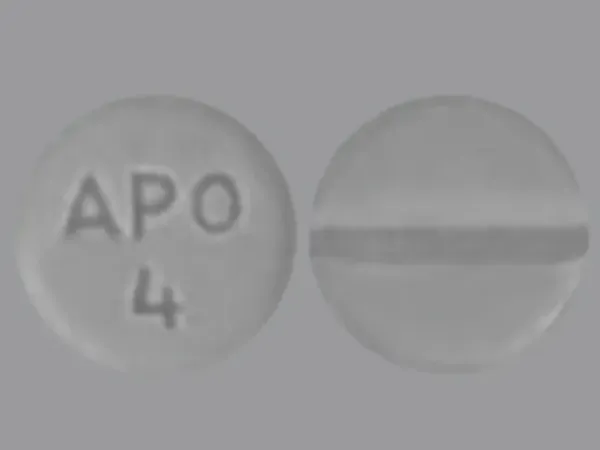 Pill APO 4 Gray Round is Dexamethasone