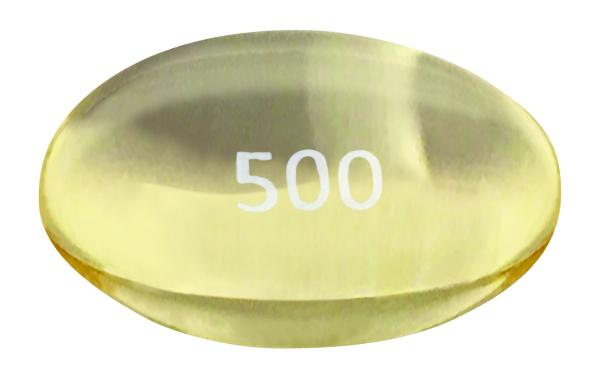 Pill 500 Yellow Capsule/Oblong is Icosapent Ethyl