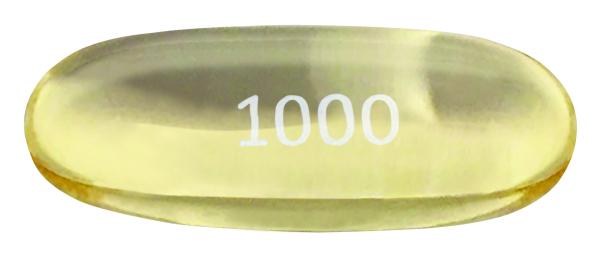 Pill 1000 Yellow Capsule/Oblong is Icosapent Ethyl