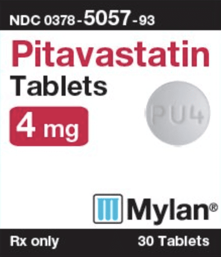 Pill M PU4 White Round is Pitavastatin Calcium