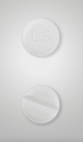 Pill LS White Round is Midodrine Hydrochloride