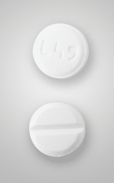 Pill L49 White Round is Midodrine Hydrochloride