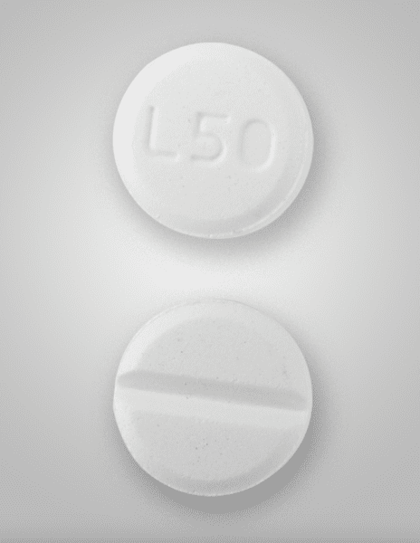 Pill L50 White Round is Midodrine Hydrochloride