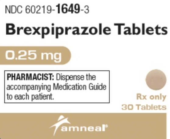 Pill A31 Brown Round is Brexpiprazole