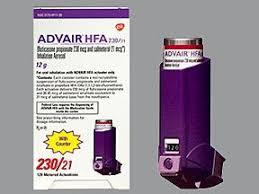 Advair hfa fluticasone propionate 230 mcg / salmeterol 21 mcg inhalation aerosol medicine