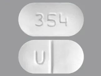 Pill U 354 White Capsule/Oblong is Doxazosin Mesylate
