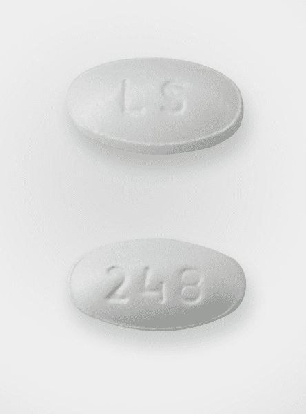 Pill LS 248 White Oval is Atorvastatin Calcium