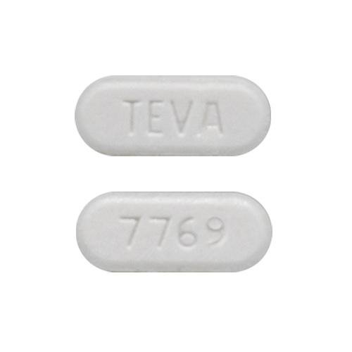 Pill TEVA 7769 White Oval is Everolimus
