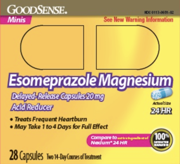 Pill 7U4 Blue Capsule/Oblong is Esomeprazole Magnesium Delayed-Release