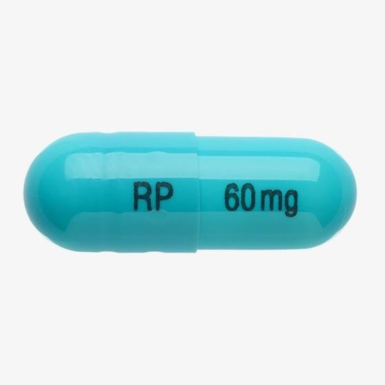 Pill RP 60mg Blue Capsule/Oblong is Lisdexamfetamine Dimesylate