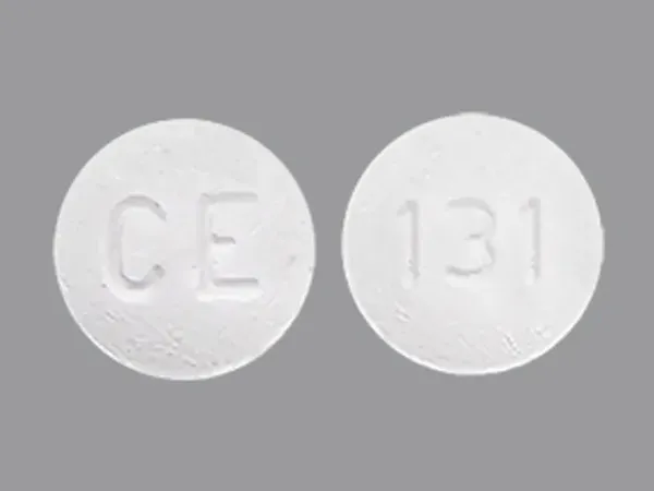 Pill CE 131 White Round is Risperidone
